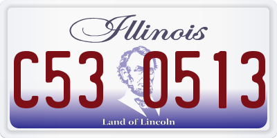 IL license plate C530513