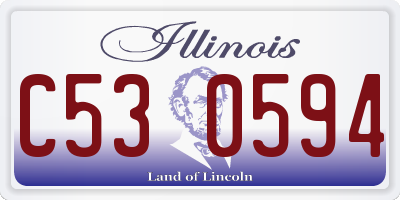 IL license plate C530594