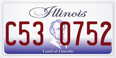 IL license plate C530752
