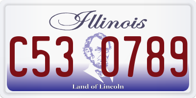 IL license plate C530789