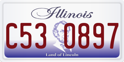 IL license plate C530897