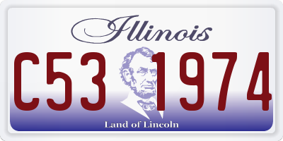 IL license plate C531974