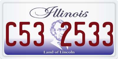 IL license plate C532533