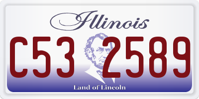 IL license plate C532589