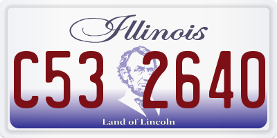 IL license plate C532640