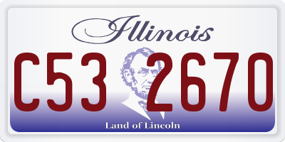 IL license plate C532670