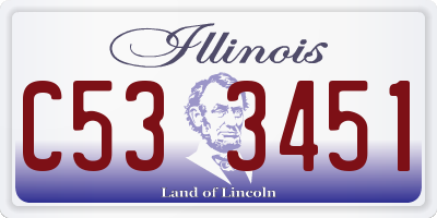 IL license plate C533451