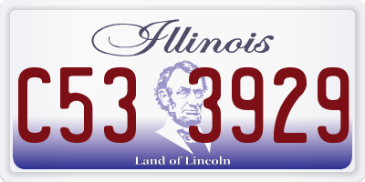 IL license plate C533929