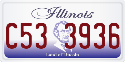 IL license plate C533936