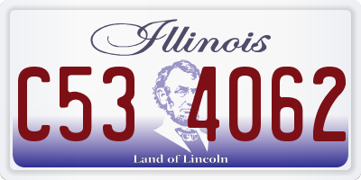 IL license plate C534062