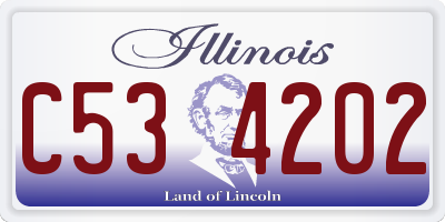 IL license plate C534202