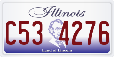 IL license plate C534276