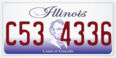 IL license plate C534336
