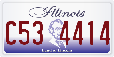 IL license plate C534414