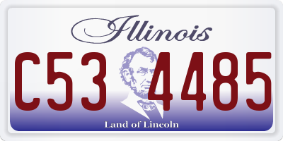 IL license plate C534485