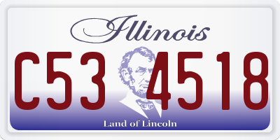IL license plate C534518