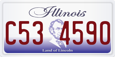 IL license plate C534590