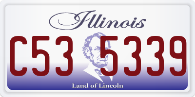 IL license plate C535339