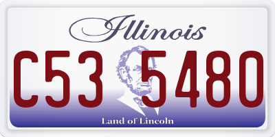 IL license plate C535480