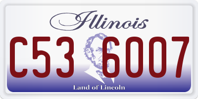 IL license plate C536007
