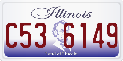IL license plate C536149