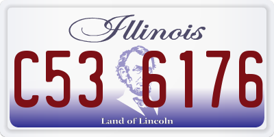 IL license plate C536176