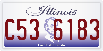 IL license plate C536183