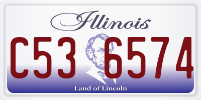 IL license plate C536574