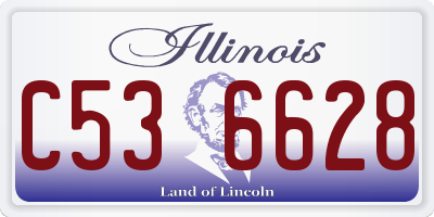 IL license plate C536628