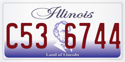 IL license plate C536744