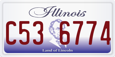IL license plate C536774