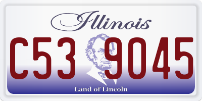 IL license plate C539045
