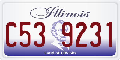 IL license plate C539231