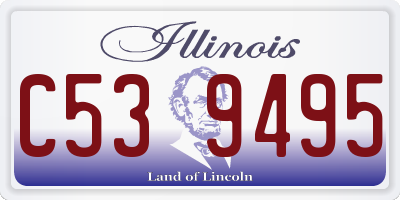 IL license plate C539495