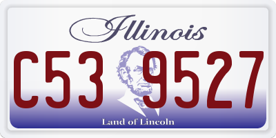 IL license plate C539527