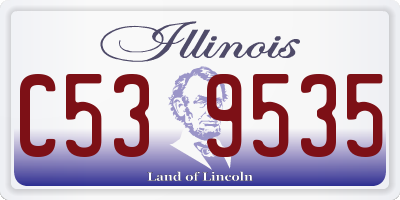 IL license plate C539535