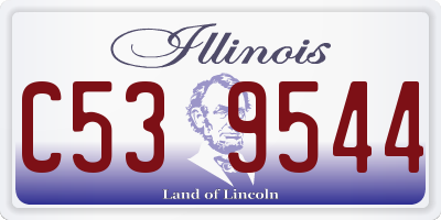 IL license plate C539544