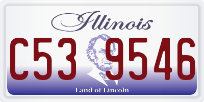 IL license plate C539546