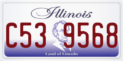 IL license plate C539568