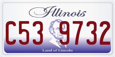 IL license plate C539732