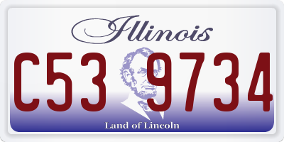 IL license plate C539734