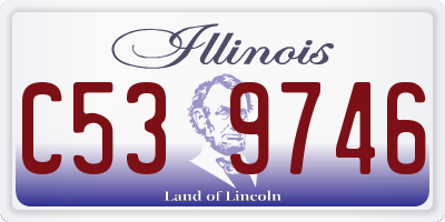 IL license plate C539746
