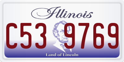 IL license plate C539769