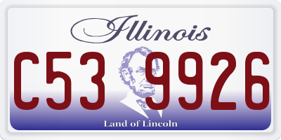 IL license plate C539926
