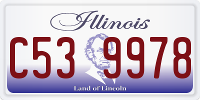 IL license plate C539978