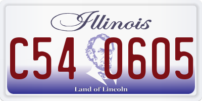 IL license plate C540605
