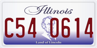 IL license plate C540614