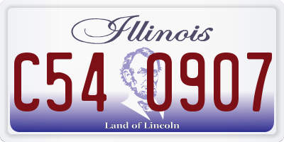 IL license plate C540907