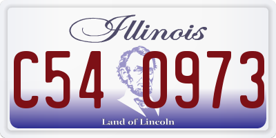IL license plate C540973