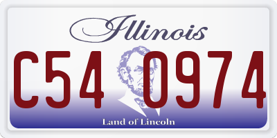 IL license plate C540974